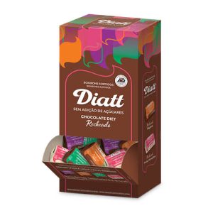 Bombom Recheado Sortido Sem Açúcar Caixa com 28 un de 15g