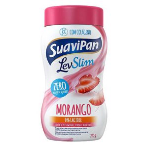 Pó para Preparo de Bebida Morango Zero Açúcar Levslim 210g