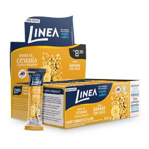 Barra de Cereal Sem Açúcar Banana e Aveia Caixa com 12 un de 20g