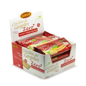 Crocante de Gergelim Quinoa e Maçã Caixa com 24 un de 10g