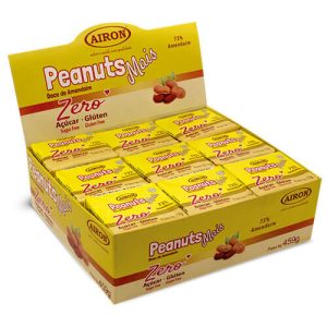 Paçoquinha Peanuts Mais Zero Açúcar Caixa com 27 un de 17g