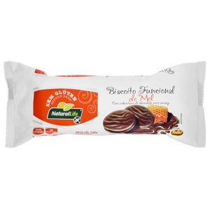 Biscoito Funcional de Mel com Chocolate Sem Glúten 140g