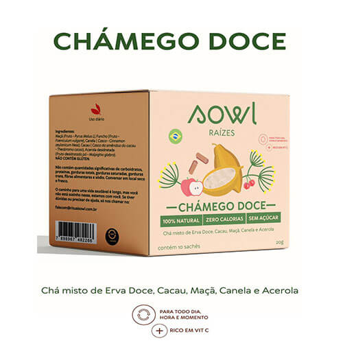 Cha Raizes Chamego Doce Chá Linha Raízes Chamego Doce Caixa com 10 Sachês de 2g