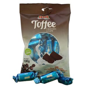 Bala Toffee Caramelo de Café Sem Açúcar 100g