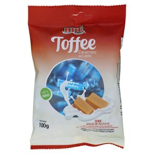 Bala Toffee Caramelo de Leite Sem Açúcar 100g
