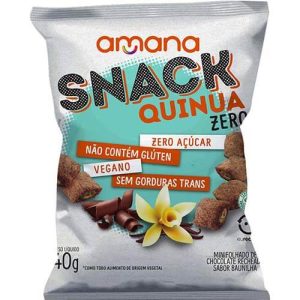 Snack Chocolate Recheado com Baunilha Sem Açúcar Caixa com 8un de 40g