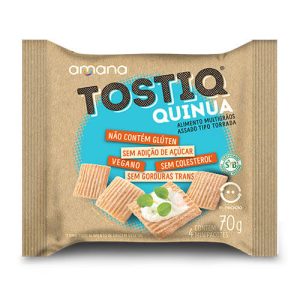 Tostiq Quinua Tradicional Sem Açúcar Caixa com 7un de 70g