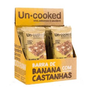 Barra de Banana com Castanhas Sem açúcar Caixa com 12un de 30g