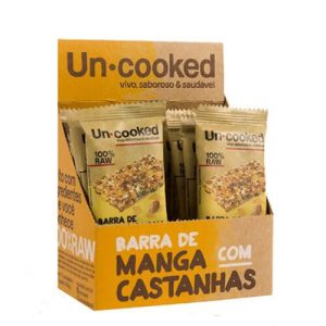 Barra de Manga com Castanhas Sem açúcar Caixa com 12un de 30g